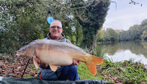 A 29 lb fish from Linstant, Mirror, Oct 2024