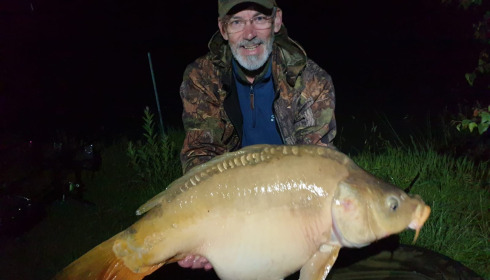 A 43 lb 12 oz carp from Maniere, Ian S, Jun 2024