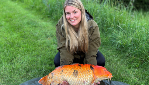 A 20 lb fish from Maniere, Koi, May 2024