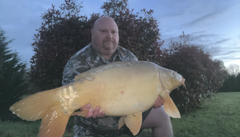 A 23 lb 14 oz carp from Maniere, Apr 2024