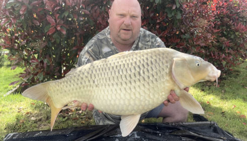 A 23 lb carp from Maniere, Apr 2024