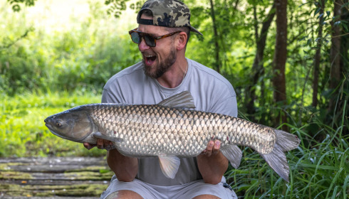 A grass carp from Mas Bas Lotus Lake, Jun 2024