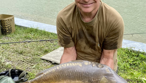 A 30 lb 2 oz carp from Mas Bas Main Lake, Matthew Fox, May 2024