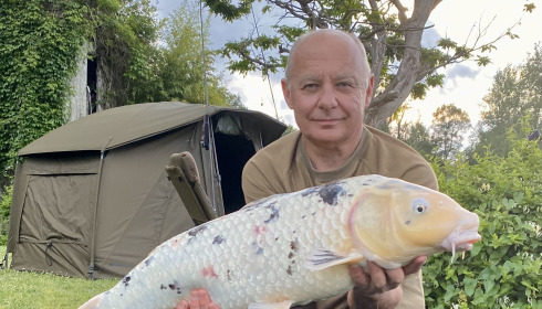 A 20 lb carp from Mas Bas Main Lake, Matthew Fox, May 2024