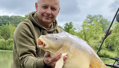 A 26 lb 3 oz carp from Mas Bas Main Lake, Matthew Fox, May 2024