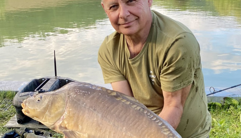 A 23 lb 2 oz carp from Mas Bas Main Lake, Matthew Fox, May 2024