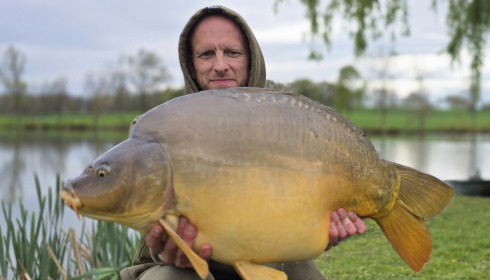 A 37 lb carp from Mystique, Marin Simunic, Apr 2025