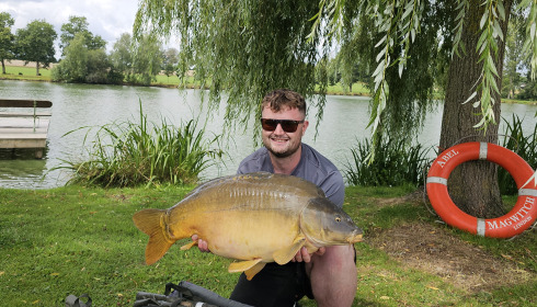 A 37 lb 7 oz carp from Mystique, Alex Harrison, Jul 2025