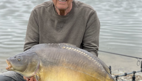 A 49 lb 8 oz fish from Mystique, Mirror Carp, May 2024
