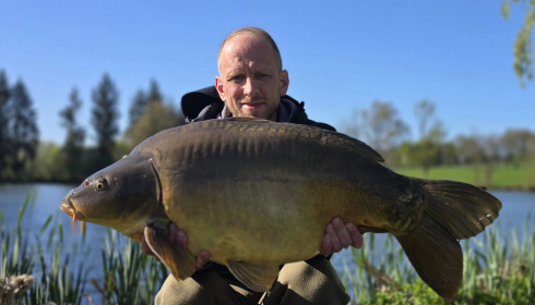 A 37 lb carp from Mystique, Marin Simunic, Apr 2025