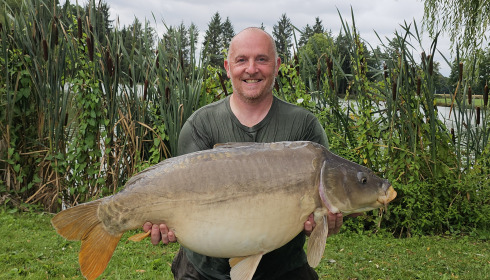 A 34 lb 12 oz carp from Mystique, Duane Clark, Aug 2025
