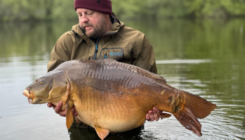 A 56 lb carp from Old Oaks, Apr 2024