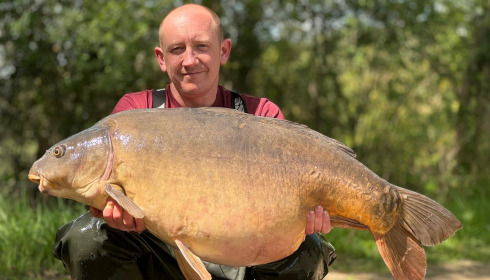 A 56 lb carp from Old Oaks, Apr 2024