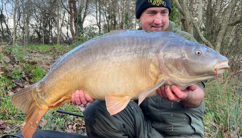 A 46 lb 8 oz carp from Old Oaks, Dec 2024