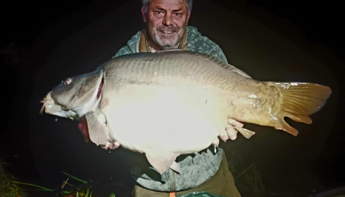 A 51 lb 8 oz carp from Old Oaks, Dec 2024