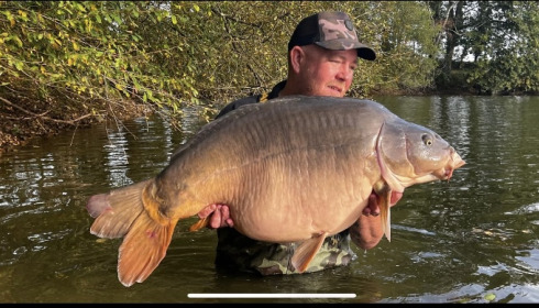 A 55 lb 12 oz fish from Old Oaks, PB Mirror, Sep 2023