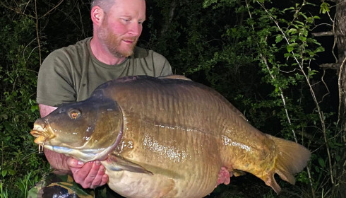 A 53 lb carp from Old Oaks, Apr 2024