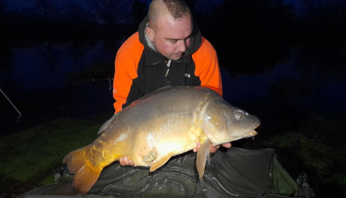 A 50 lb carp from Old Oaks, Jan 2025
