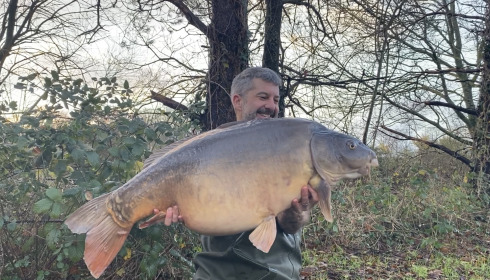 A 54 lb 6 oz fish from Old Oaks, Dec 2023