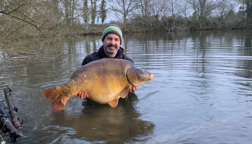 A 40 lb 8 oz fish from Old Oaks, Dec 2023