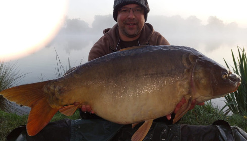 A 40 lb 7 oz carp from Ragon, Apr 2025