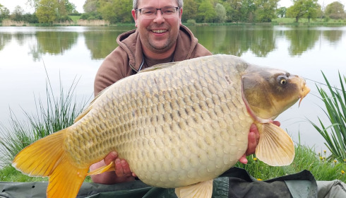 A 38 lb 8 oz carp from Ragon, Apr 2025