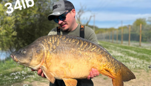A 34 lb fish from Seigneurie, Apr 2025