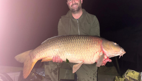 A 40 lb 4 oz grass carp from Seigneurie, Paul Fenwick, Aug 2024