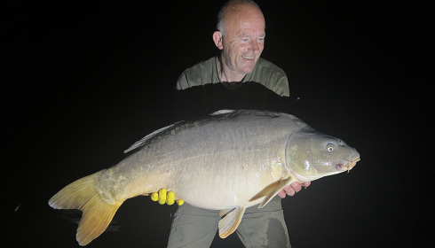 A 29 lb carp from Seigneurie, Sep 2023