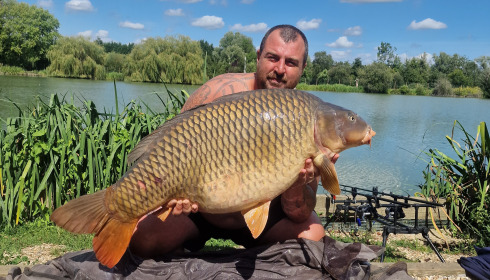 A 52 lb 6 oz carp from Seigneurie, Aug 2024