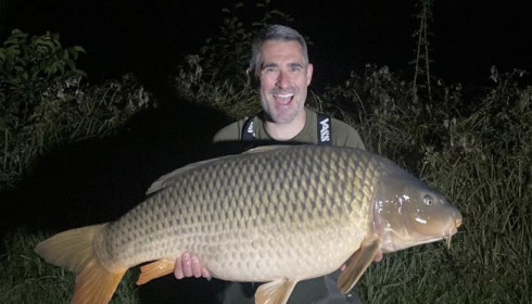 A fish from Seigneurie, 42lb Common, Oct 2023