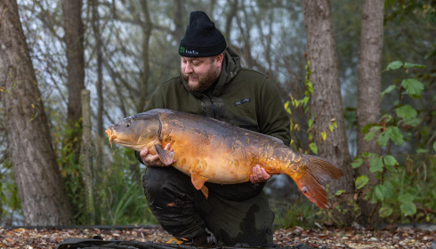 A 51 lb fish from Sky Lake, 1st fish and PB mirror carp, Nov 2024
