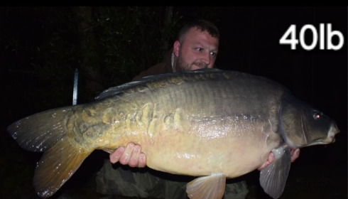 A 40 lb carp from Sky Lake, Apr 2024