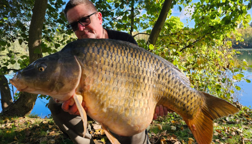 A 45 lb fish from Sky Lake, Common, Oct 2023