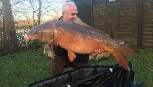 A 49 lb carp from Sky Lake, Dec 2024