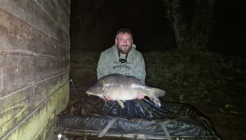 A 26 lb carp from Villefond, Will Satterly, May 2024