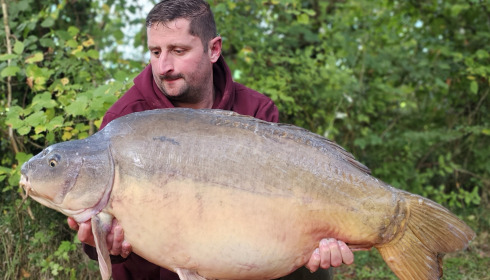 A 56 lb 8 oz fish from Villefond, Various catches from 10lb to 56lb08oz mirror, Sep 2024