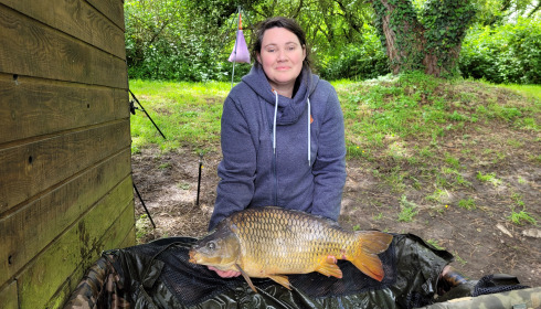 A 22 lb carp from Villefond, Nicole Lourens, May 2024