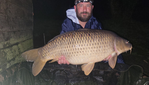 A 34 lb carp from Villefond, Will Satterly, May 2024