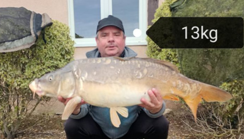 A 28 lb 10 oz carp from Vincons, Apr 2025