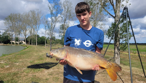 A 23 lb 8 oz carp from Vincons, Noah Mawbey, Sep 2023