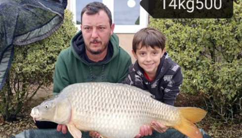 A 32 lb carp from Vincons, Apr 2025