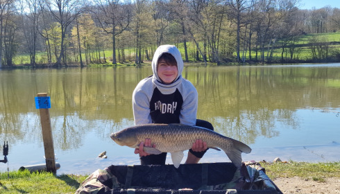 A 28 lb fish from Autels, Pb grassy, Apr 2023
