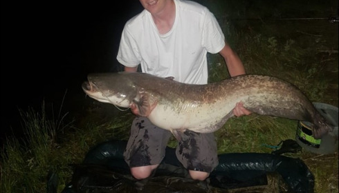 A 45 lb 4 oz catfish from Beaurepaire, Paul Lewis, Aug 2019