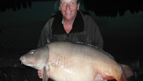 A 54 lb carp from Beaurepaire, Anne Larkin, Aug 2012