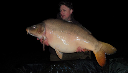 A 53 lb 10 oz carp from Beaurepaire, Robin Eden, May 2014