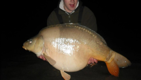 A 47 lb carp from Beaurepaire, J Hughes, Apr 2012