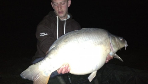 A 33 lb 8 oz carp from Beaurepaire, C Pickering, Apr 2012