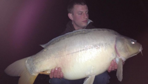 A 30 lb carp from Beaurepaire, C Pickering, Apr 2012