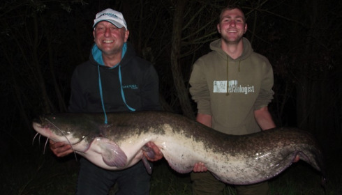 A 87 lb 4 oz catfish from Beaurepaire, Mick Denton, Aug 2017